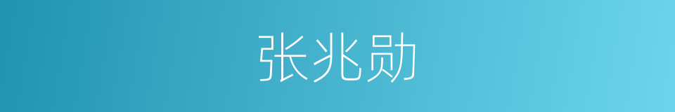 张兆勋的同义词