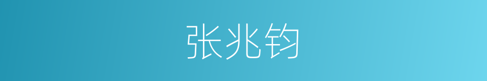 张兆钧的同义词