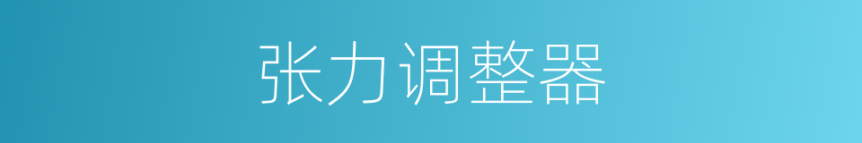 张力调整器的同义词