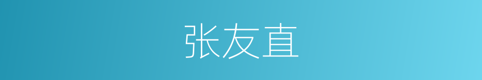 张友直的同义词
