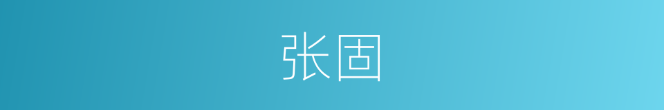 张固的同义词