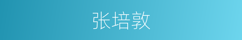 张培敦的同义词