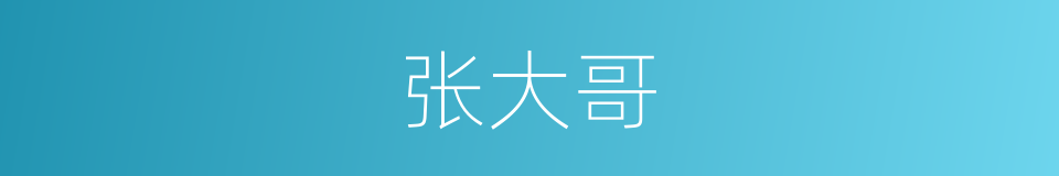 张大哥的同义词