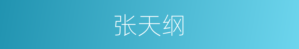 张天纲的同义词
