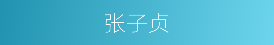 张子贞的同义词