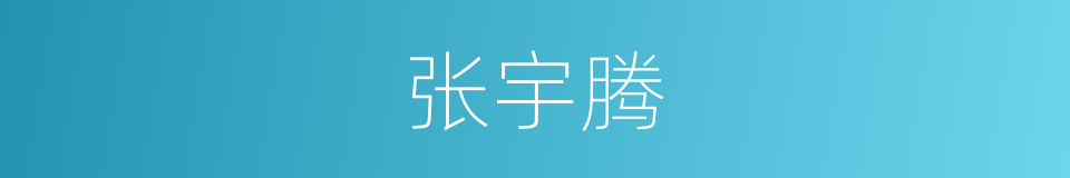 张宇腾的同义词