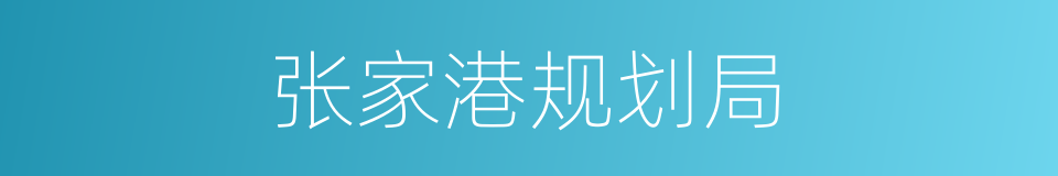 张家港规划局的同义词