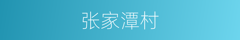 张家潭村的同义词