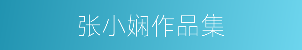 张小娴作品集的同义词
