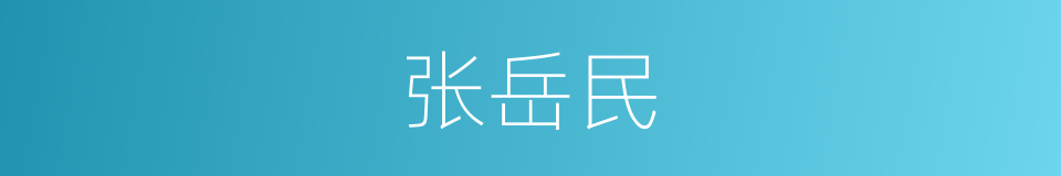 张岳民的同义词