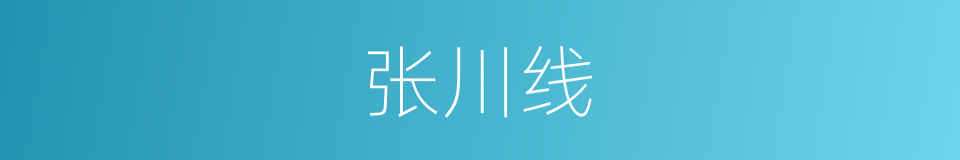 张川线的同义词