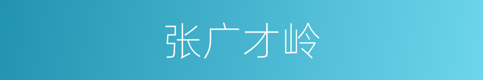 张广才岭的同义词