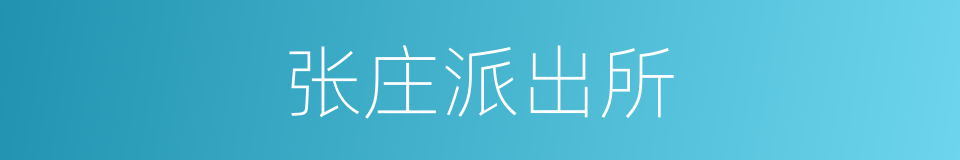 张庄派出所的同义词