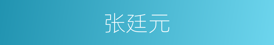 张廷元的同义词