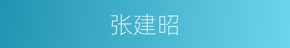 张建昭的同义词