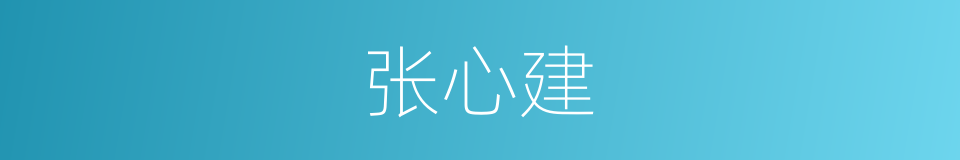 张心建的同义词