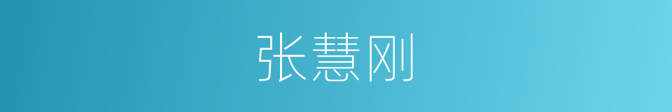 张慧刚的同义词