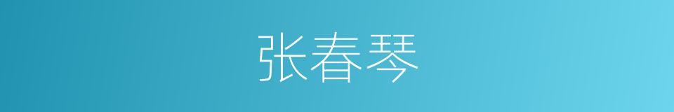 张春琴的同义词