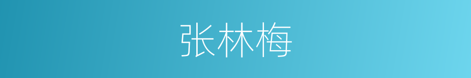 张林梅的同义词