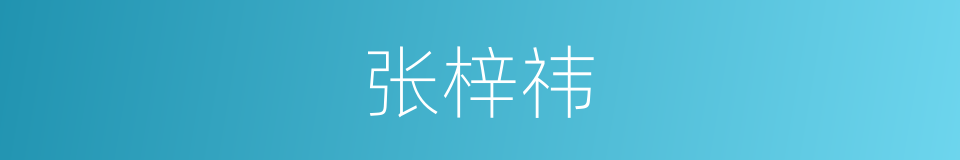 张梓祎的同义词