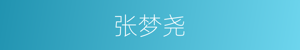 张梦尧的同义词