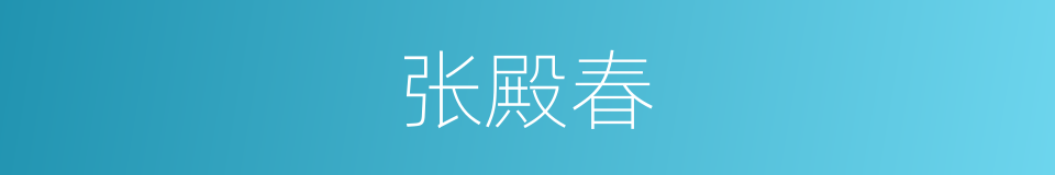 张殿春的同义词