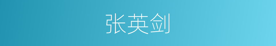 张英剑的同义词