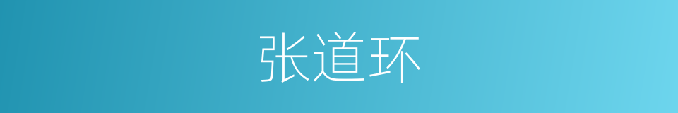 张道环的同义词