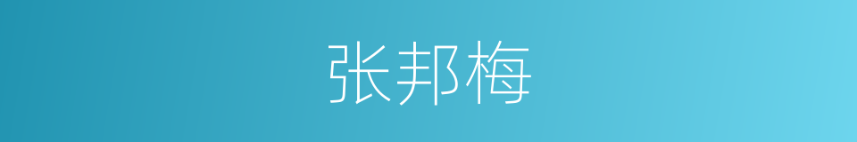 张邦梅的同义词