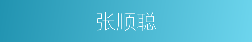 张顺聪的同义词