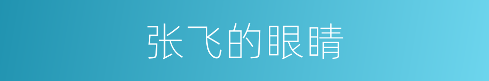 张飞的眼睛的同义词