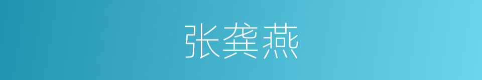 张龚燕的同义词