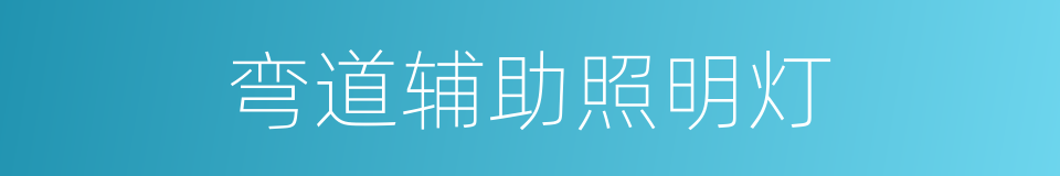 弯道辅助照明灯的同义词