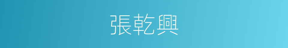 張乾興的同義詞