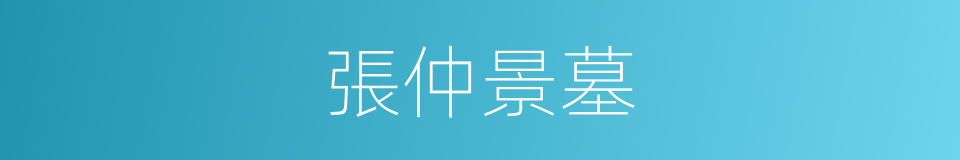張仲景墓的同義詞