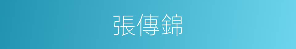 張傳錦的同義詞