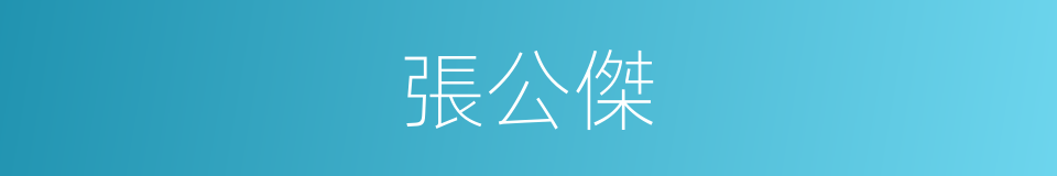 張公傑的同義詞