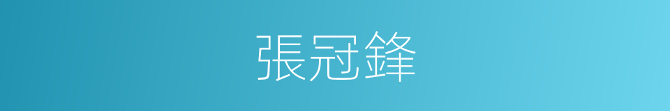 張冠鋒的同義詞