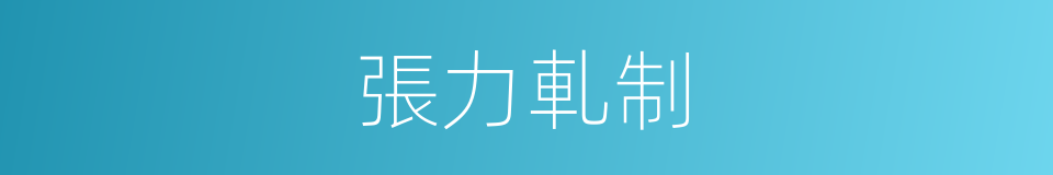 張力軋制的同義詞