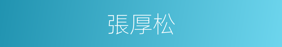 張厚松的同義詞