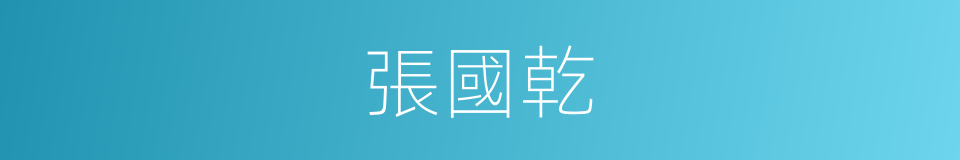 張國乾的同義詞