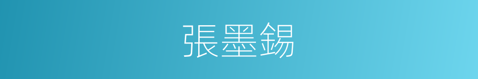 張墨錫的同義詞