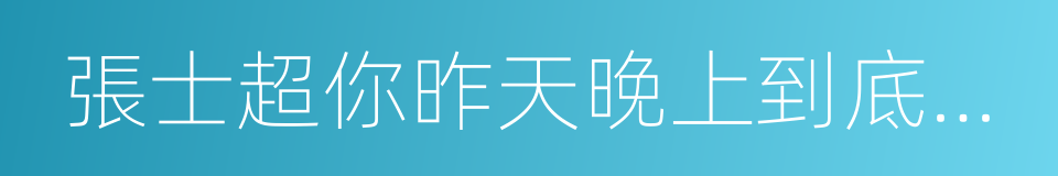 張士超你昨天晚上到底把我家鑰匙放在哪裏了的同義詞