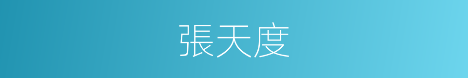 張天度的同義詞