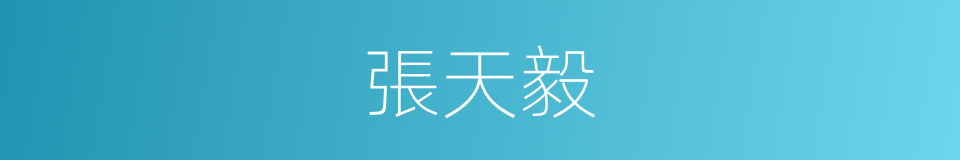 張天毅的同義詞