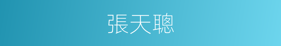 張天聰的同義詞