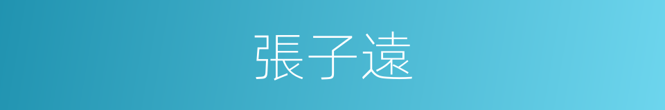 張子遠的同義詞