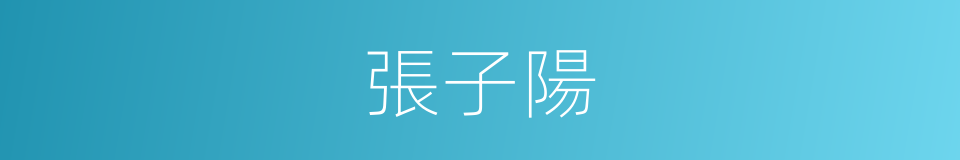 張子陽的同義詞