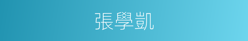 張學凱的同義詞