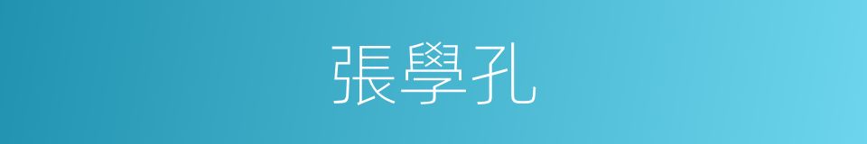 張學孔的同義詞